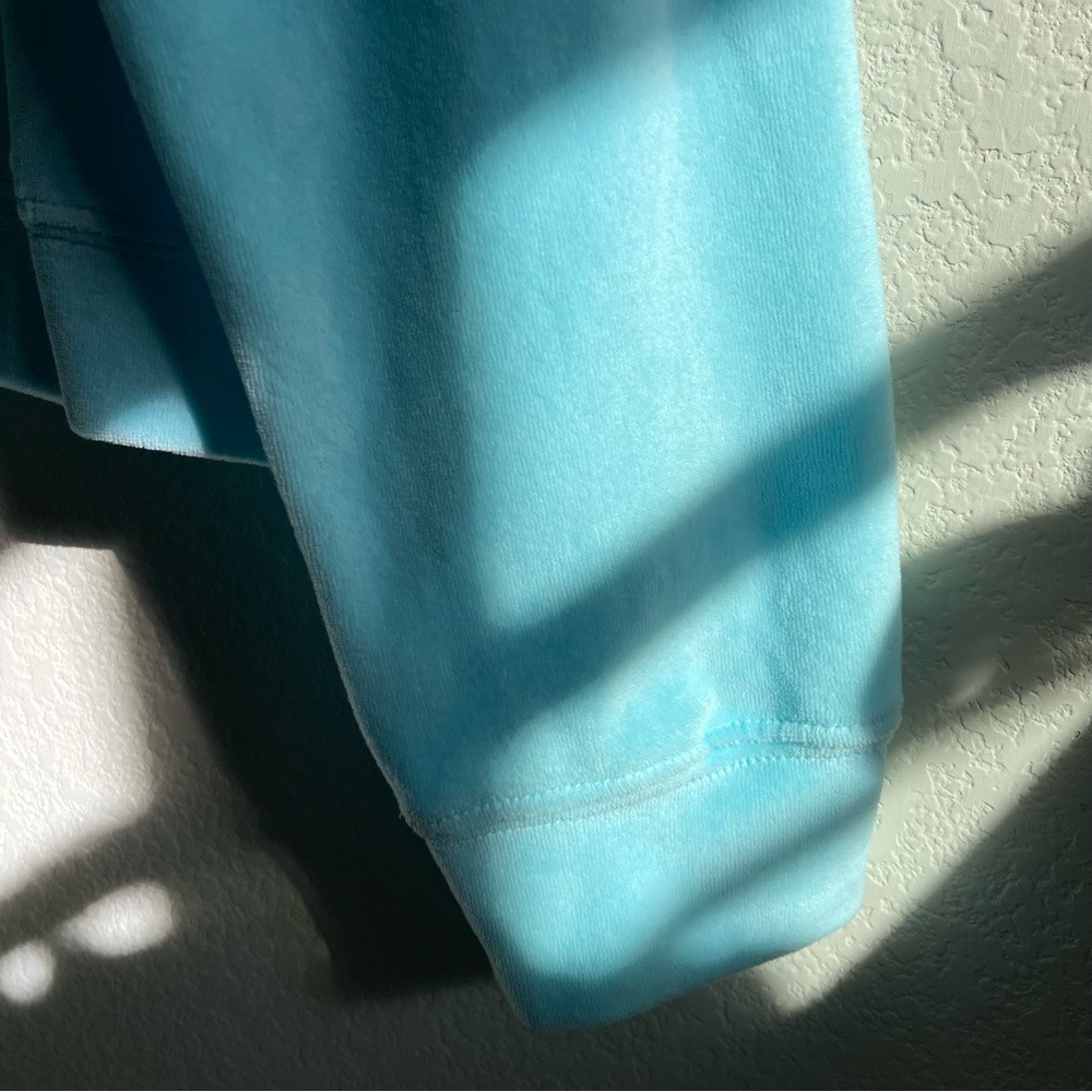 ✨RARE Lonely Ghost | Light Blue Y2K Rhinestone Velour Suit Jacket - Picture 11 of 16